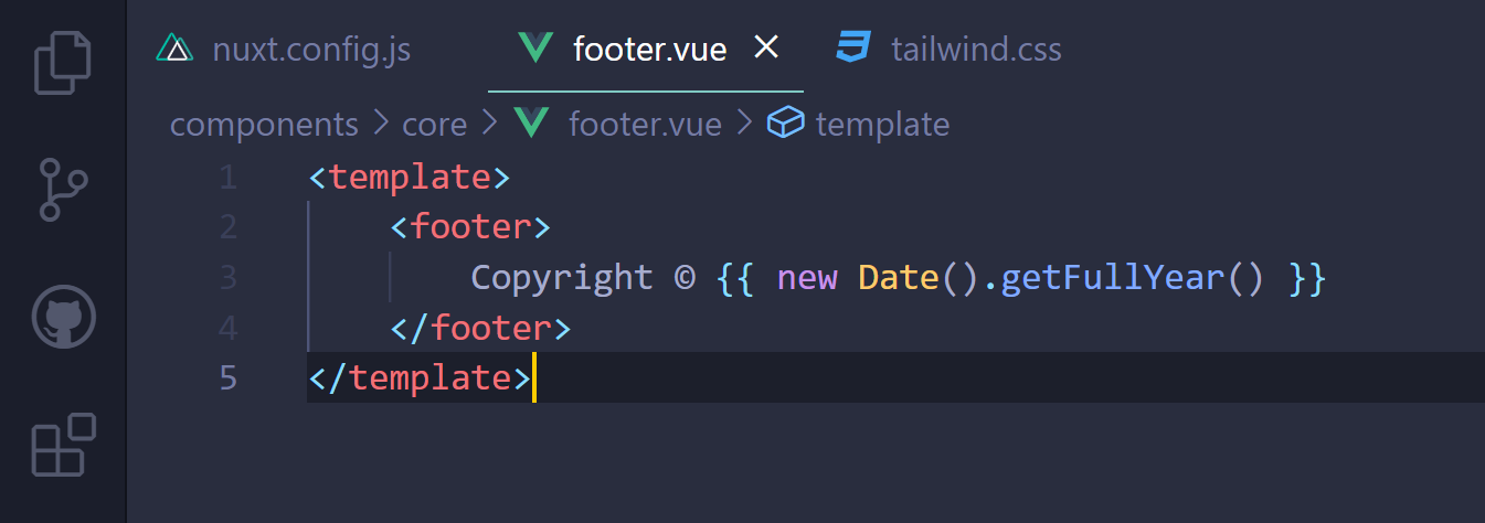 Current year with JavaScript getFullYear()