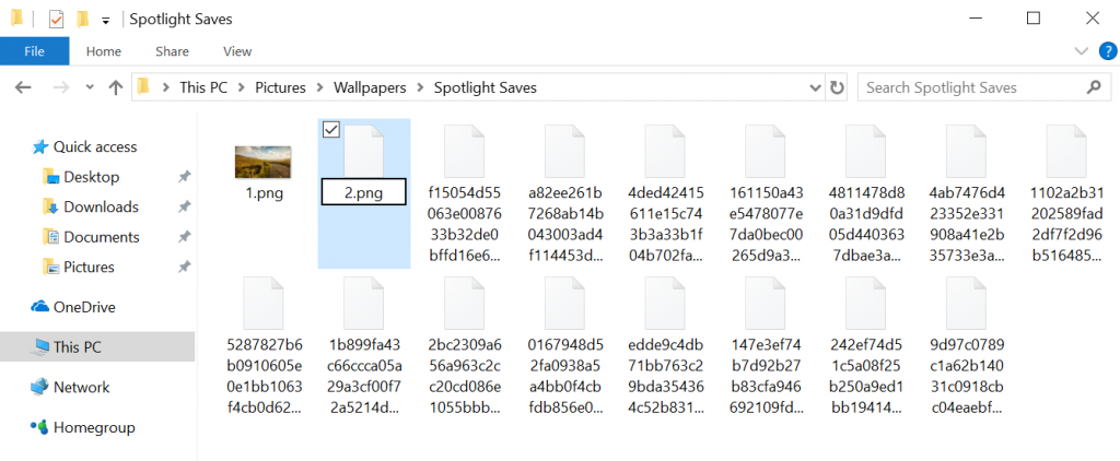Rename each of the spotlight images to include the jpg extension